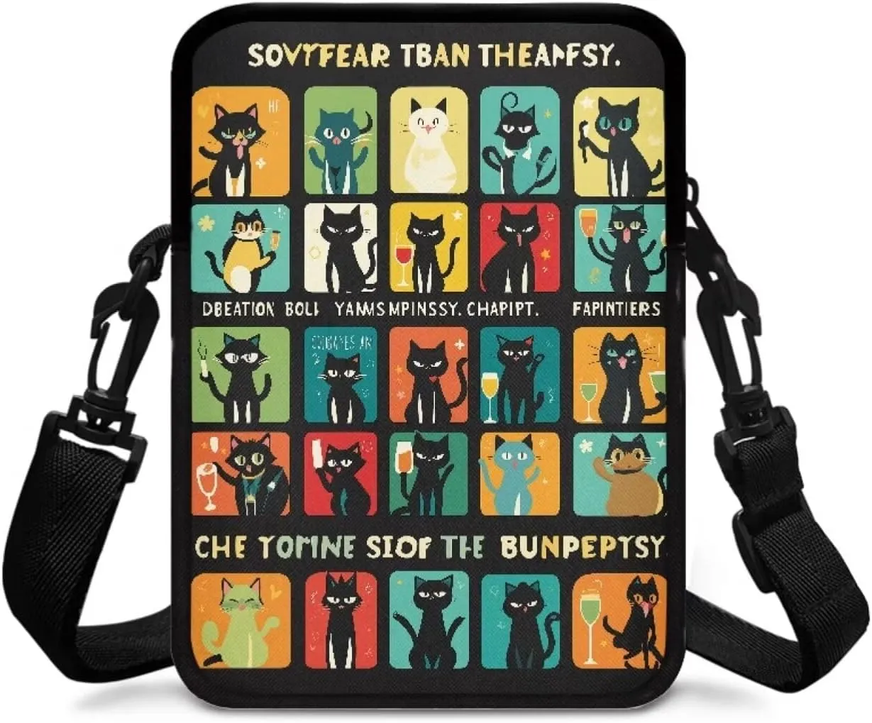2 Layer Cross Body Bags Shoulder Sling Bag Purse Satchel Bags for Men Women Girls Boys