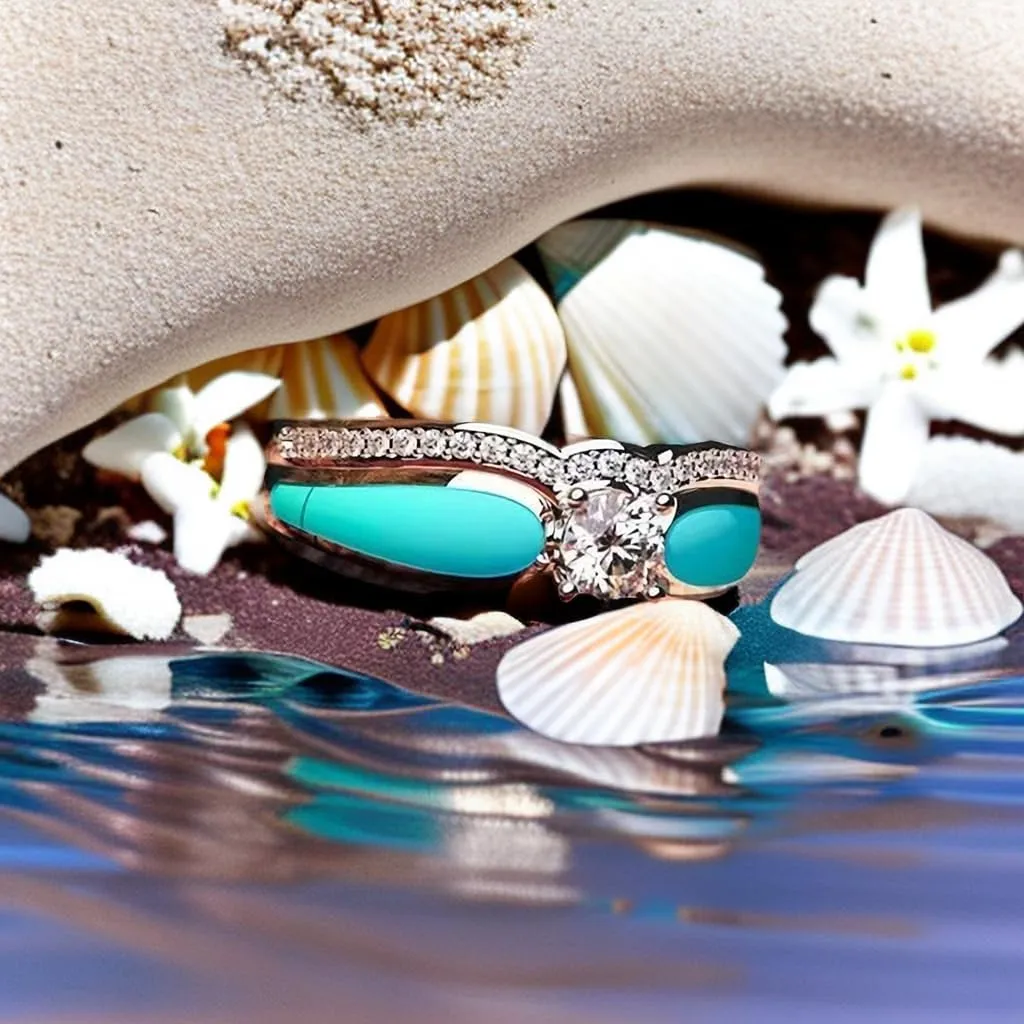 2 PCS Ring Set Natural Turquoise Diamond Rings Western Jewelry Turquoise Silver Color Rings for Women Bohemian Joint Knuckle Rings Finger Ring Two-in-One Halo Ring Turquoise Jewelry Sparkling Natural Gemstone