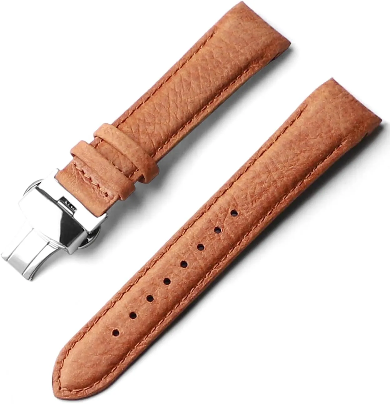20mm Curved End Retro Leather Watch Band for Rolex Submariner 40mm,Daytona,GMT-Master 40mm,Yacht-Master,Explorer I Leather Watch Strap Replacement Rolex Bracelet Men Women
