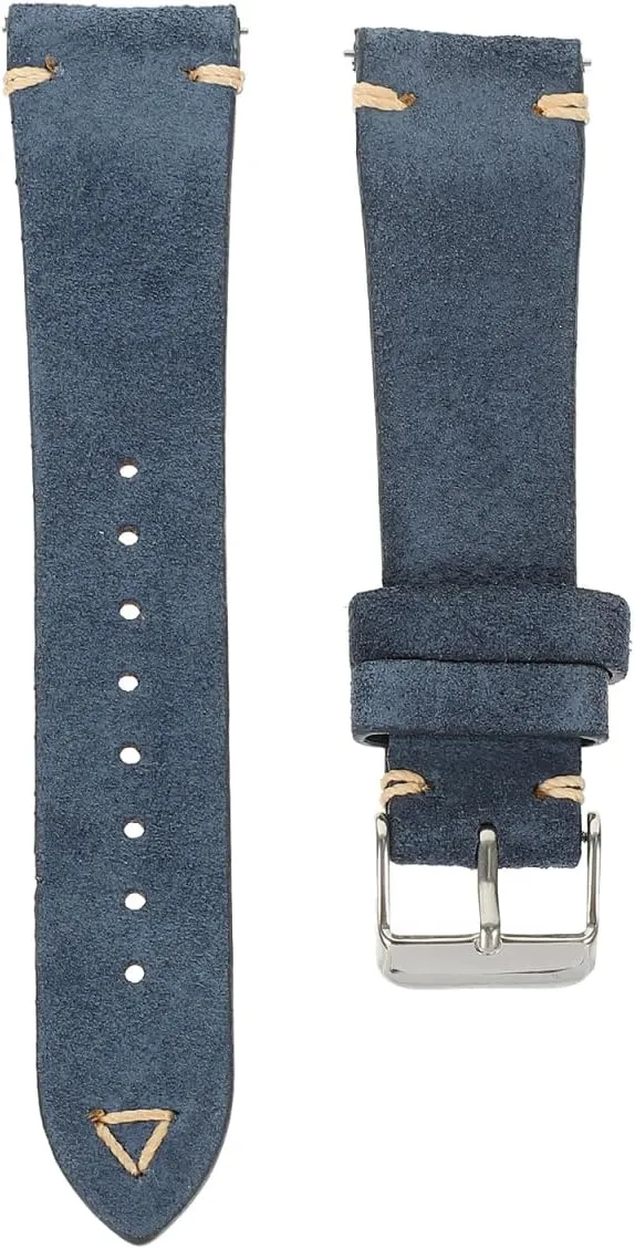 2pcs Suede Leather Strap Watch Straps for Men Watch Bands for Men Mens Leather Watch Leather Watchband, Greyx2pcs