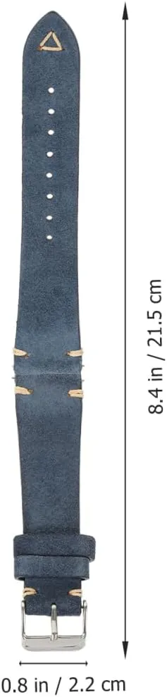 2pcs Suede Leather Strap Watch Straps for Men Watch Bands for Men Mens Leather Watch Leather Watchband, Greyx2pcs