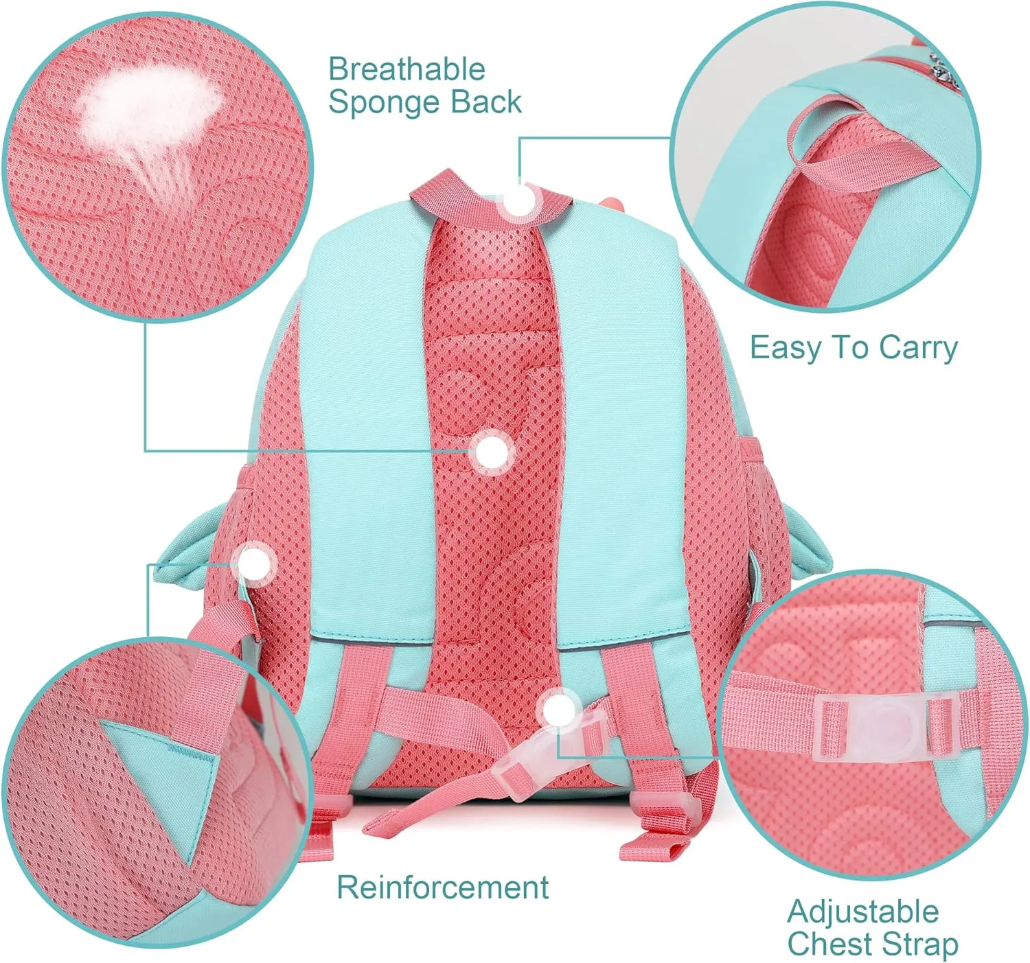 3D Owl Toddler Backpack - Waterproof Lightweight Mini Travel Bag for Boys & Girls 1-5 Years,Unisex Kids Preschool Backpack with Cute Animal Design (Owl Style)