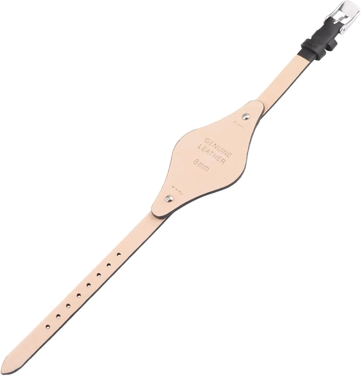 8mm Women Leather Watch Bands Compatible Fit for Fossil 8 mm ES2829 ES2830 ES3060 ES3076 ES3077 ES3148 ES4119 ES4176 ES3262 ES3077 Replacement Watch Strap Wirstband Bracelet For Men and Women