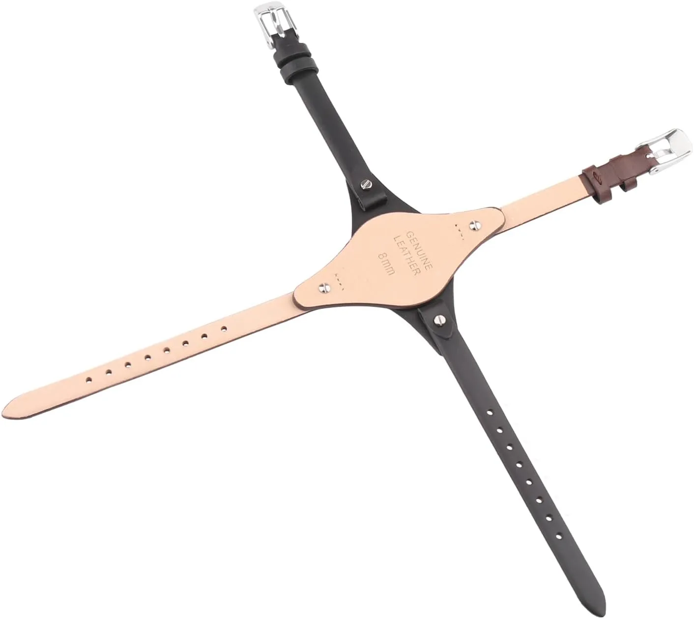 8mm Women Leather Watch Bands Compatible Fit for Fossil 8 mm ES2829 ES2830 ES3060 ES3076 ES3077 ES3148 ES4119 ES4176 ES3262 ES3077 Replacement Watch Strap Wirstband Bracelet For Men and Women