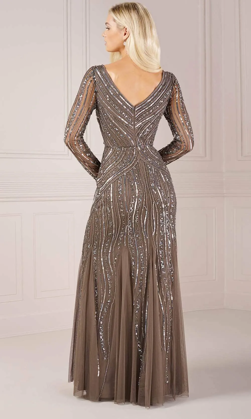 Adrianna Papell Platinum 40445 - V-Neck Dress