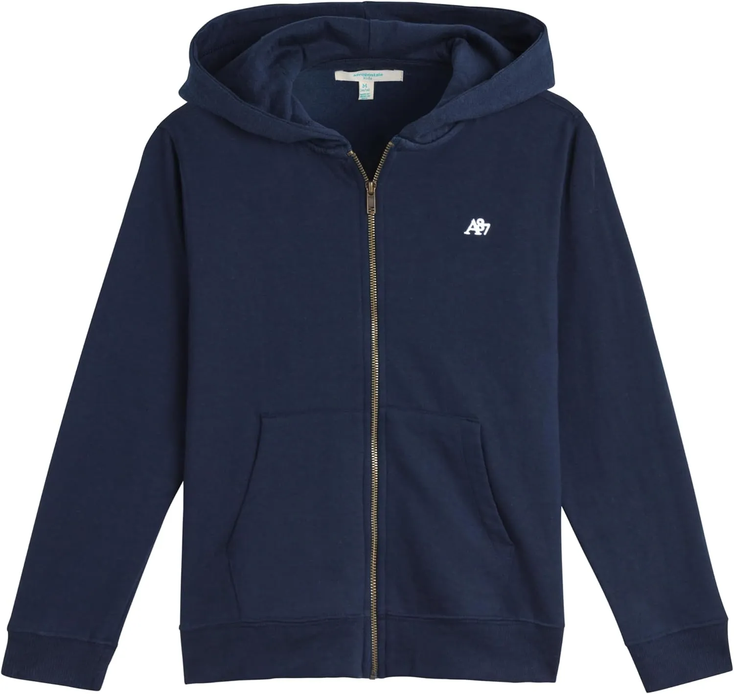 AEROPOSTALE Boys' Hooded Sweatshirt - Soft Fleece Full Zip Up Hoodie with Kangaroo Pockets - Jackets for Boys (Sizes: 4-16)