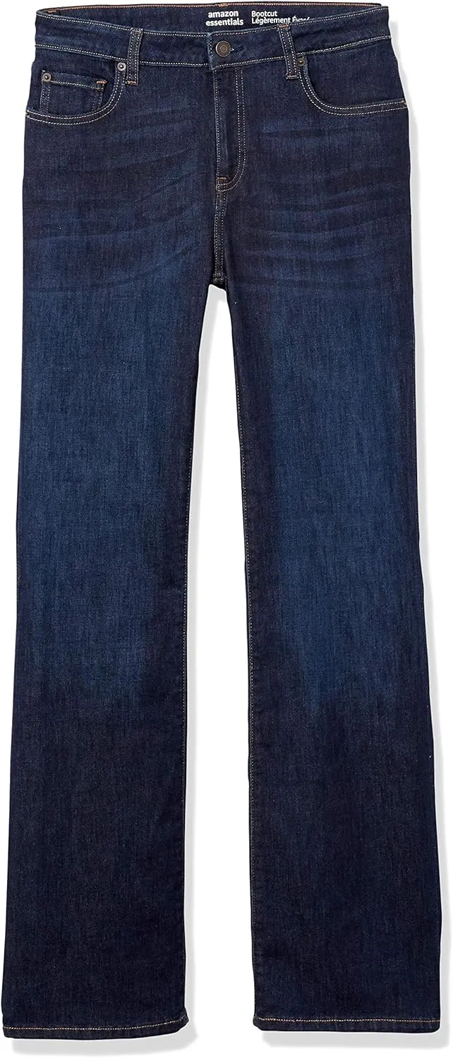 Amazon Essentials Women's Slim Bootcut Jeans, Mid-Rise, Stretchy