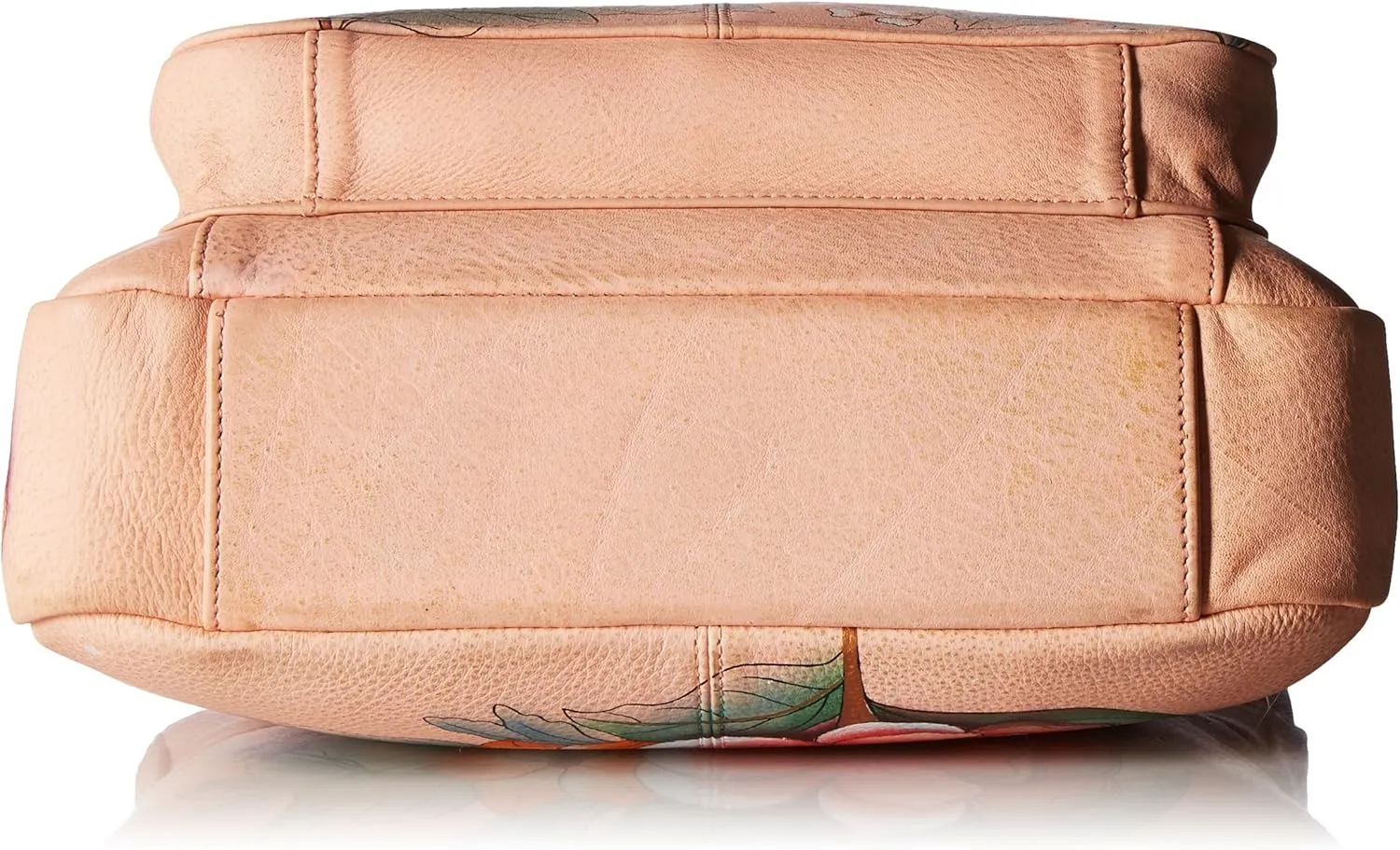 Anna by Anuschka Hand Painted Womens Genuine Leather Medium Crossbody Handbag,
