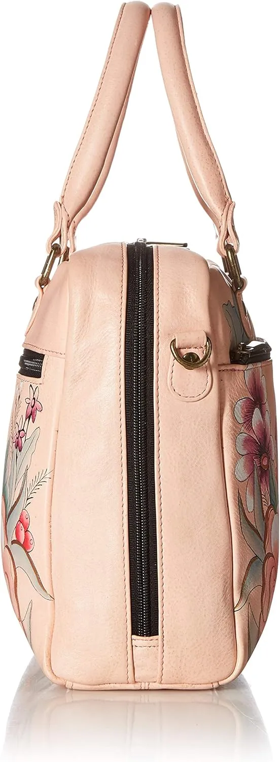 Anna by Anuschka Womens Genuine Leather Medium Cross Body | Hand Painted Original Artwork | Chic & Stylish Organizer