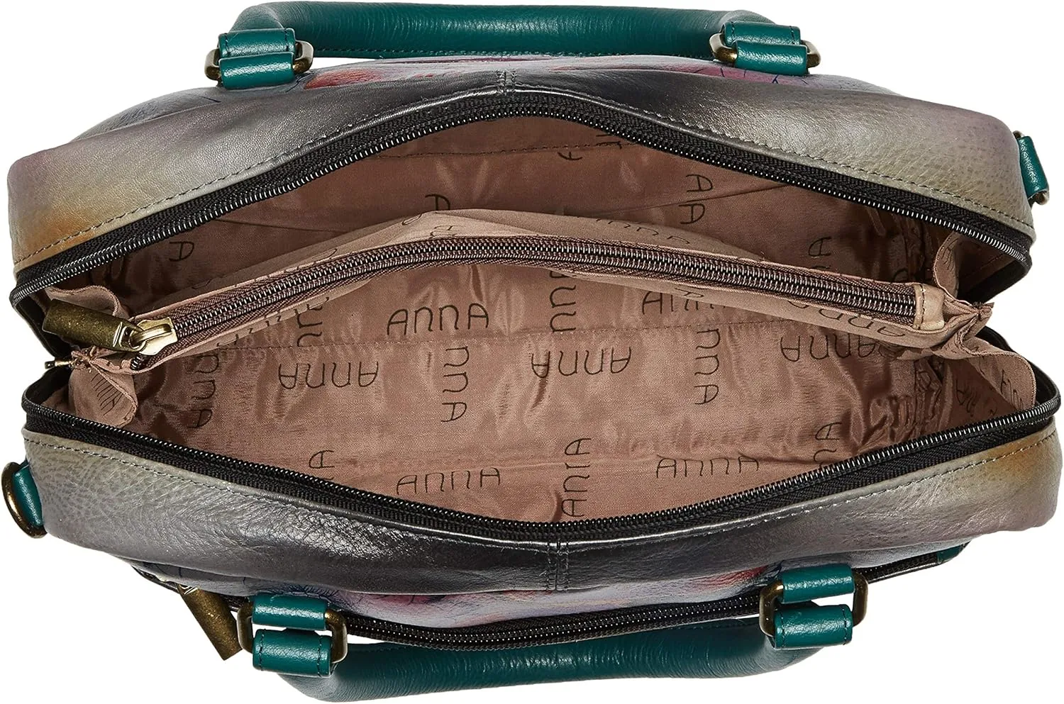 Anna by Anuschka Womens Genuine Leather Medium Cross Body | Hand Painted Original Artwork | Chic & Stylish Organizer