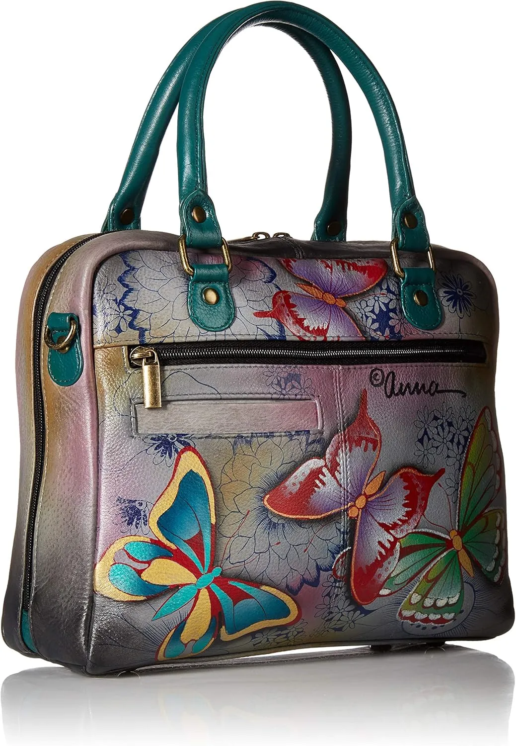 Anna by Anuschka Womens Genuine Leather Medium Cross Body | Hand Painted Original Artwork | Chic & Stylish Organizer