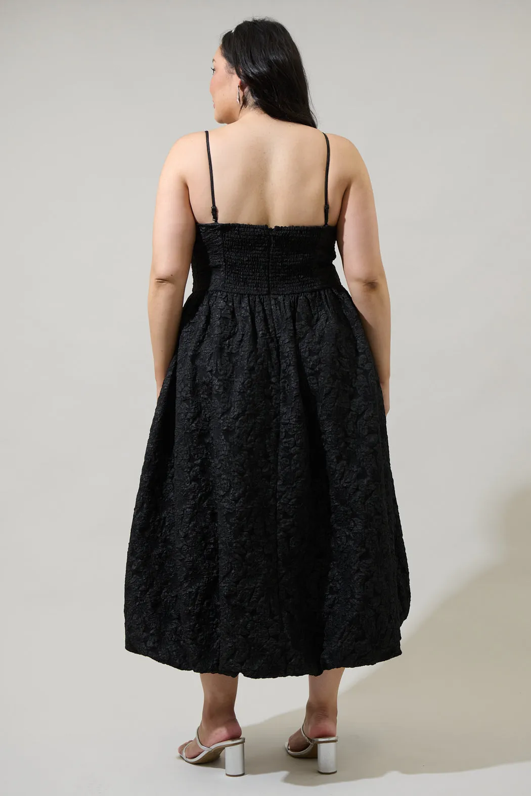 Arielle Jacquard Belle Strapless Maxi Dress Curve