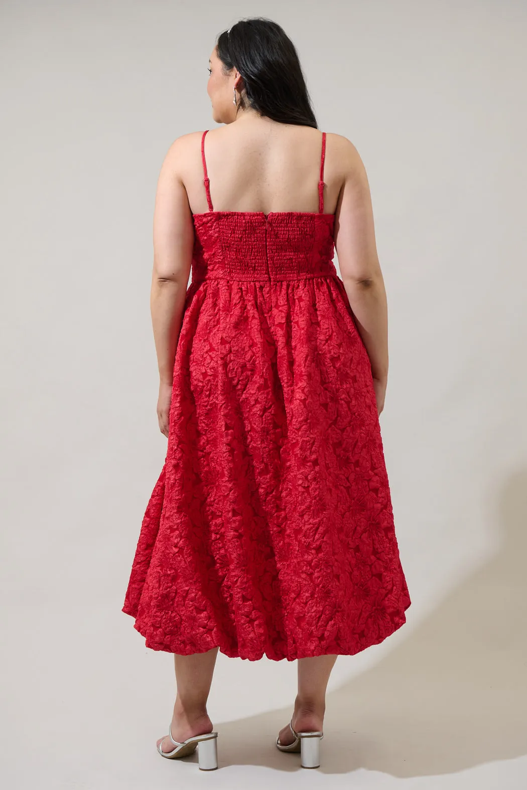 Arielle Jacquard Belle Strapless Maxi Dress Curve