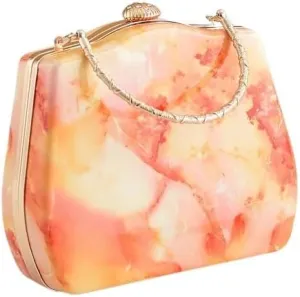 Banquet Clutch Marbled Crossbody Bag Party Wallet Evening Bag Shoulder Bag