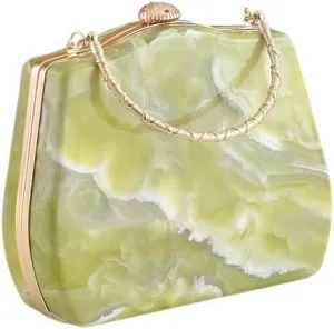 Banquet Clutch Marbled Crossbody Bag Party Wallet Evening Bag Shoulder Bag