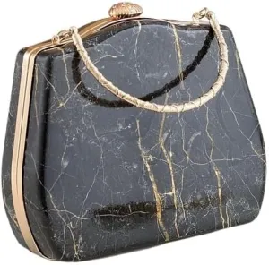 Banquet Clutch Marbled Crossbody Bag Party Wallet Evening Bag Shoulder Bag