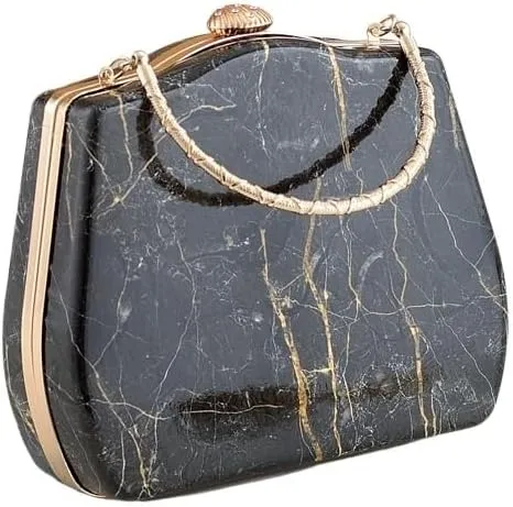 Banquet Clutch Marbled Crossbody Bag Party Wallet Evening Bag Shoulder Bag