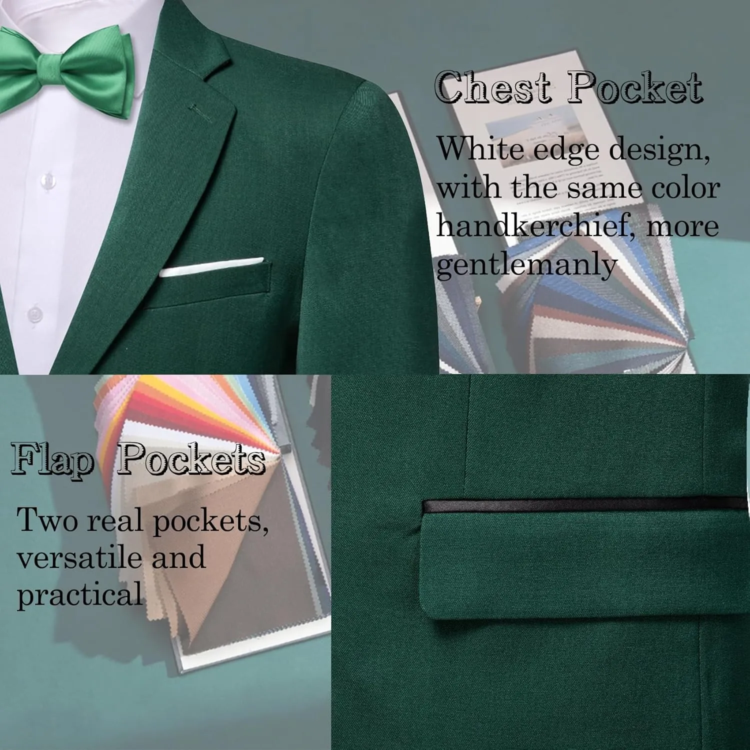Barry.Wang Mens Casual Sport Coat Solid Blazer Tuxedo Suit Jacket Regular Fit Wedding Business Gift