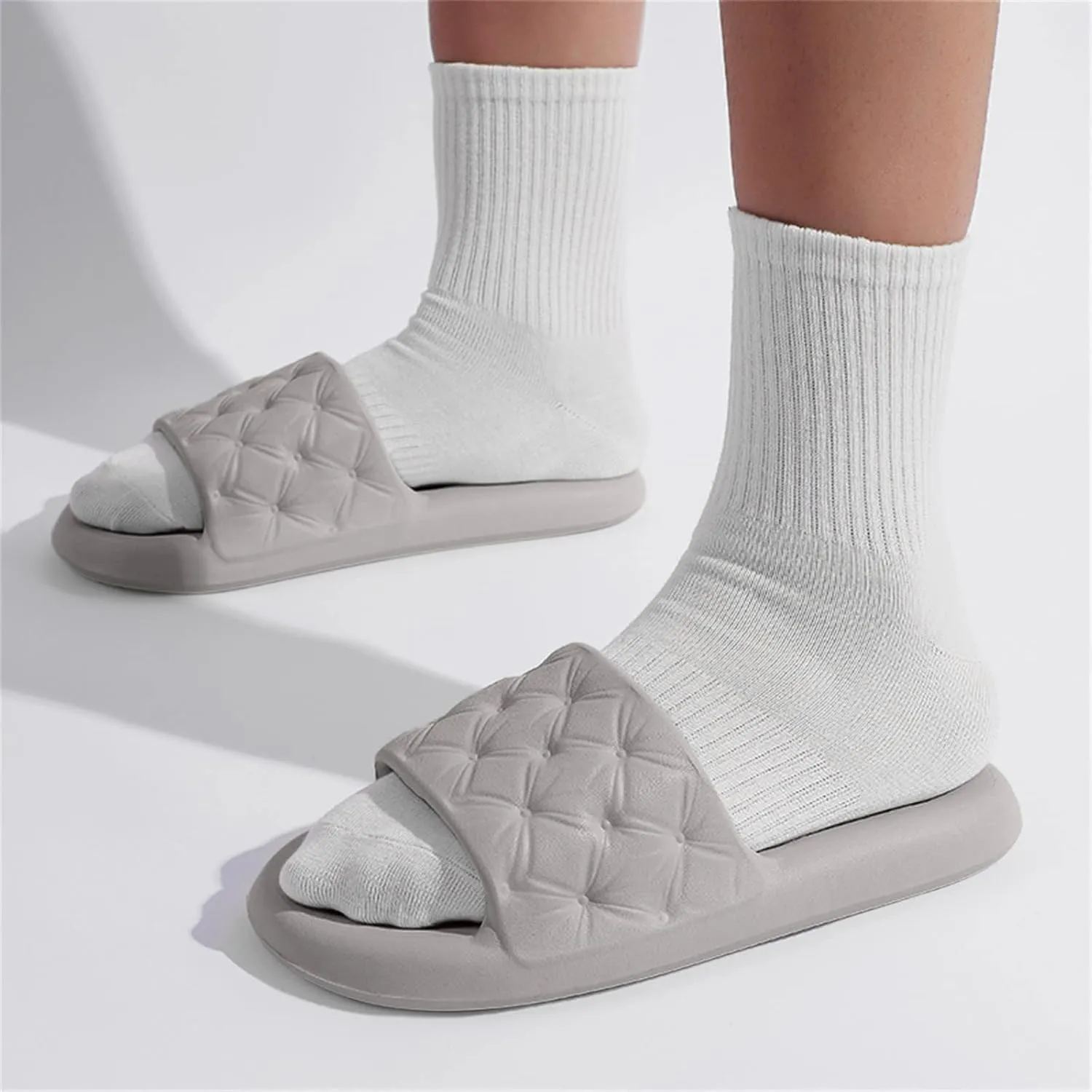 Bath Slippers Men's Athletic Outdoor Sandals Slides Shower Shoes for Living Room Pool Beach Spa Public Showers