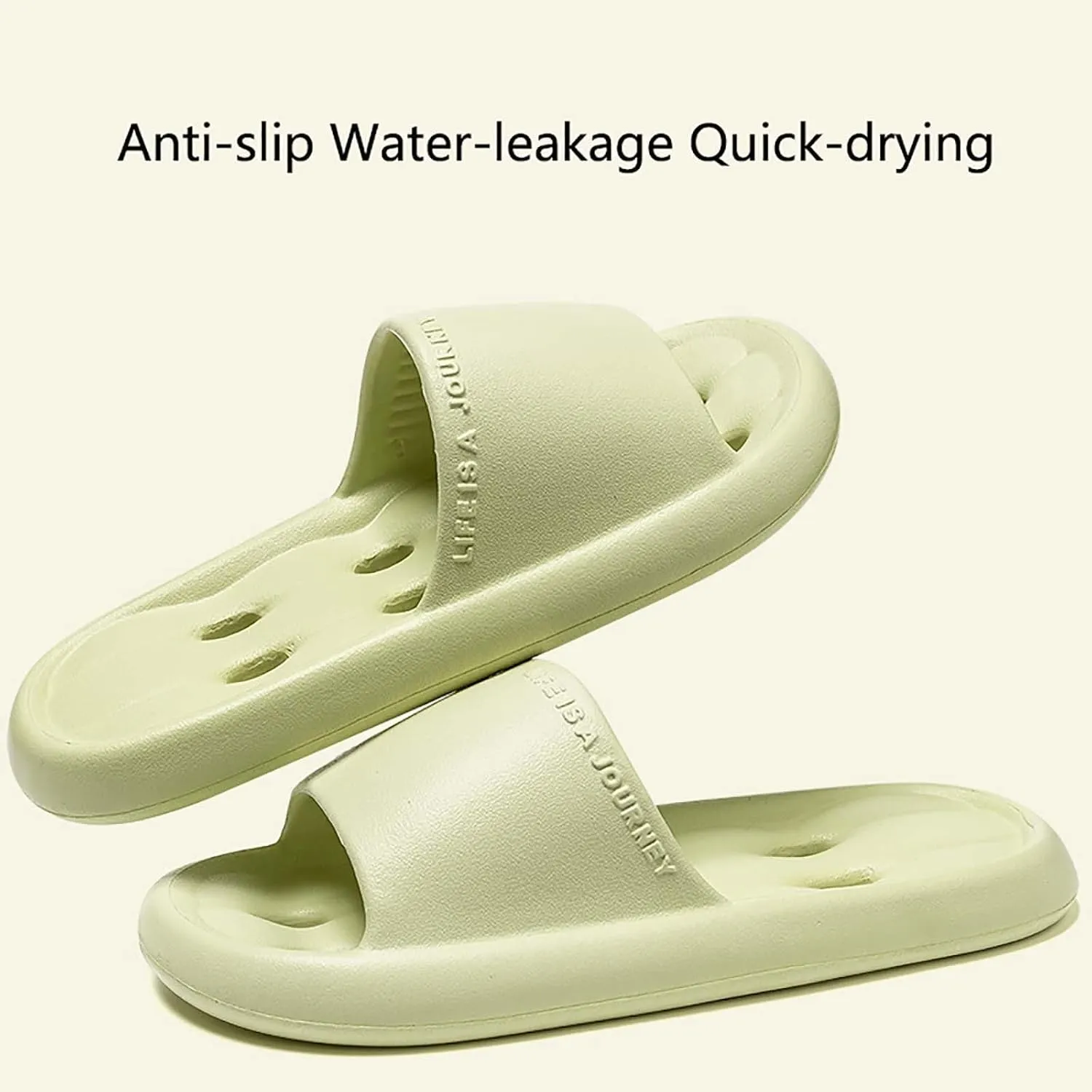 Bathroom Slippers Women's Slippers with Arch Support Shower Shoes for Living Room Pool Beach Spa Public Showers