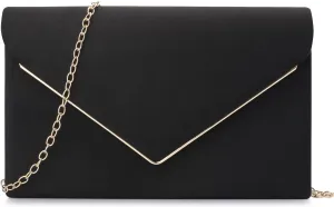 BBjinronjy Clutch Purse for Women Evening Bags Handbags for Wedding Party Cocktail Prom Faux Suede Crossbody Shoulder Bag