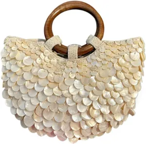 Beaded Handbag,Shell Purse,Beaded Bag,Purses For WomenSuitable For Parties, Holidays And Weddings.