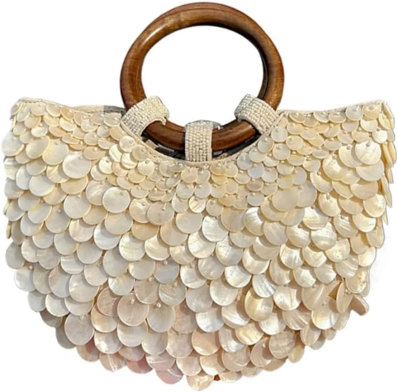Beaded Handbag,Shell Purse,Beaded Bag,Purses For WomenSuitable For Parties, Holidays And Weddings.