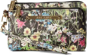 Betsey Johnson Talli Wristlet Pouch Dark Floral One Size
