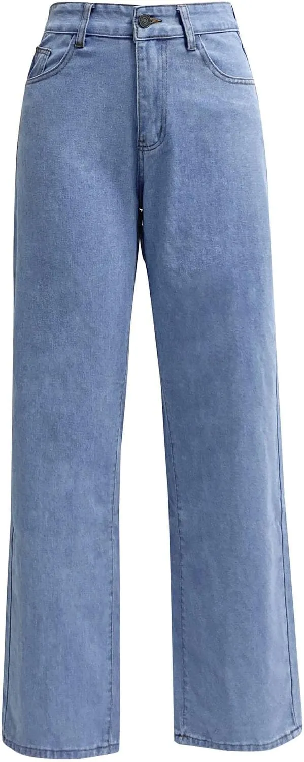 Bootcut Jeans for Women High Rise Straight Leg Denim Pants Stretchy Trendy Trousers Fashion Skinny Loose Fit Jean Pants