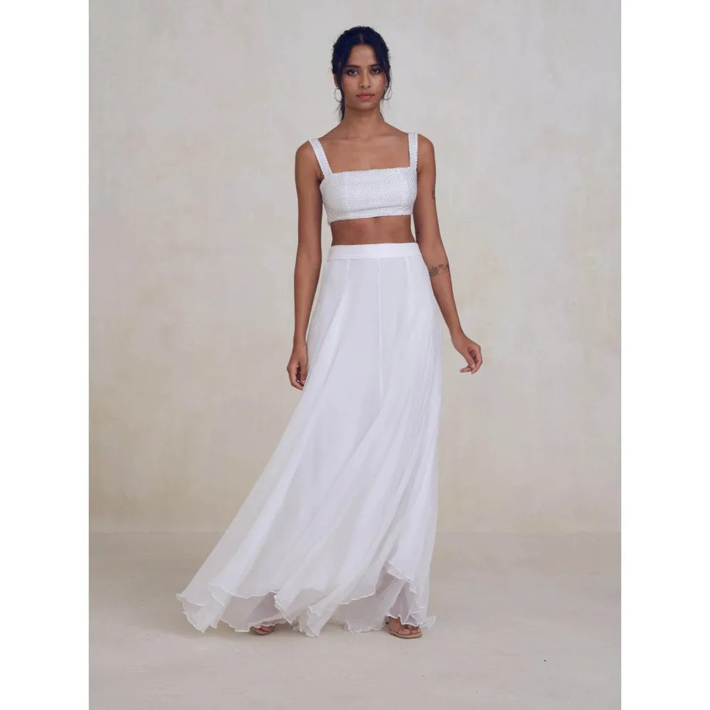 Bouji Cloud Skirt White