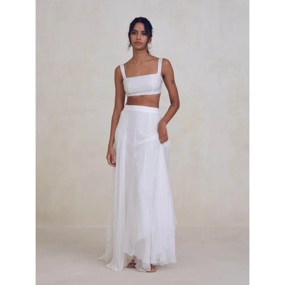 Bouji Cloud Skirt White