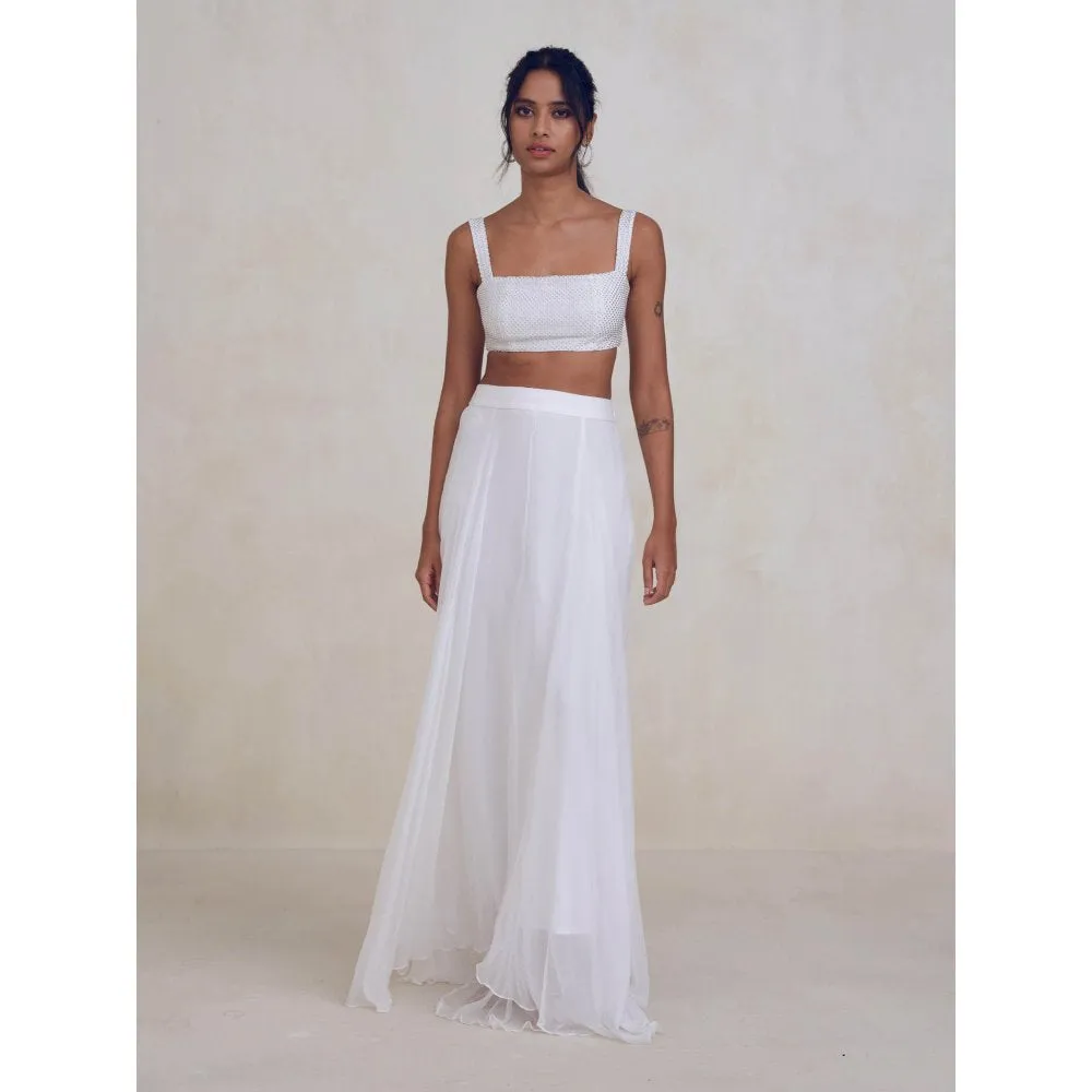 Bouji Cloud Skirt White
