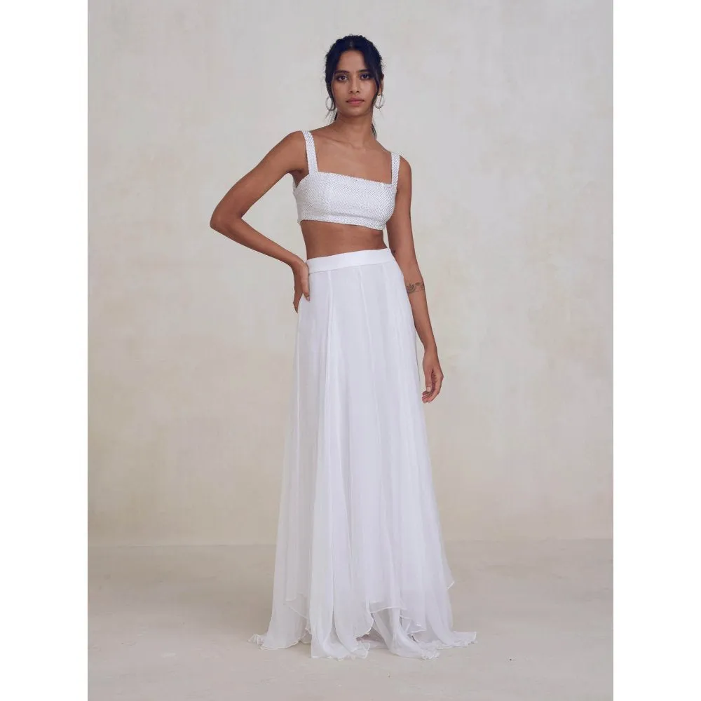 Bouji Cloud Skirt White
