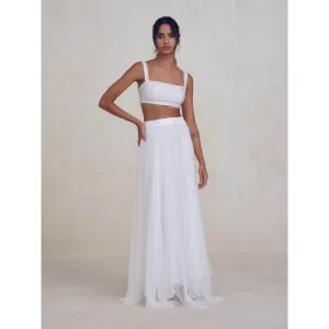 Bouji Cloud Skirt White