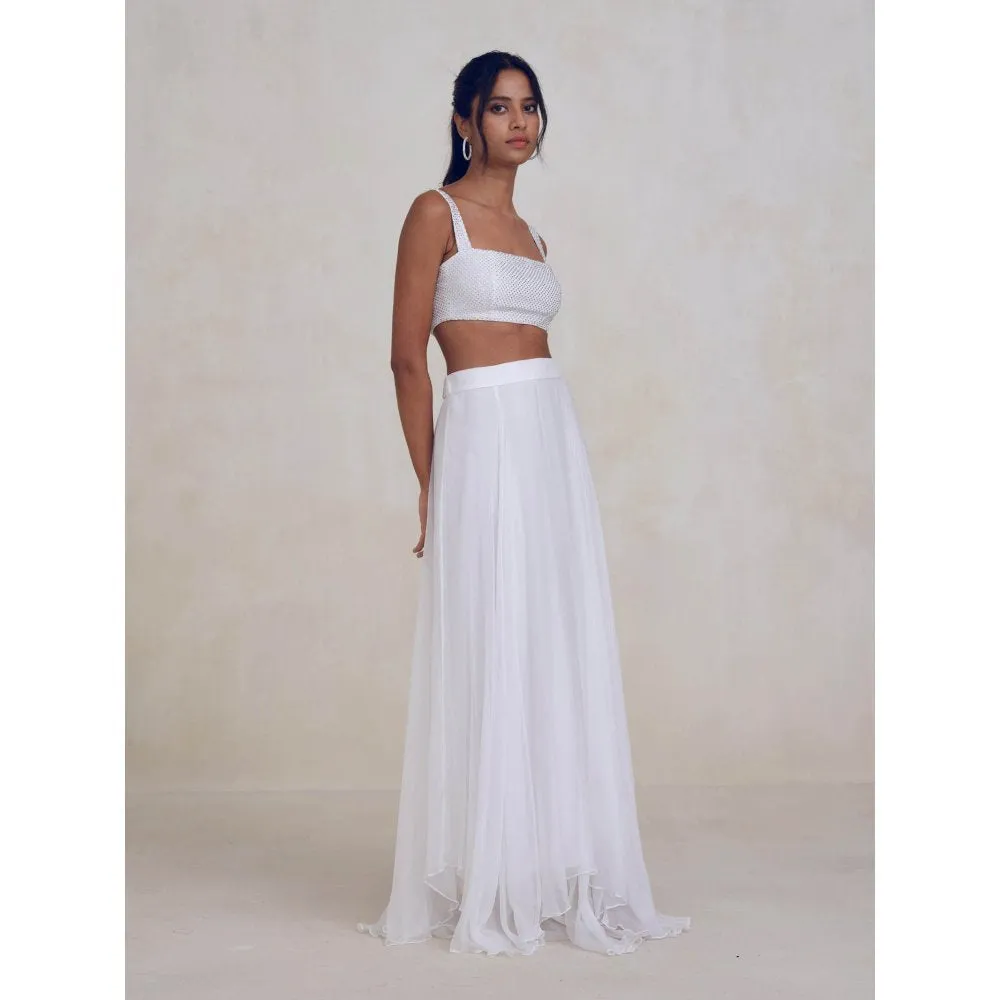 Bouji Cloud Skirt White