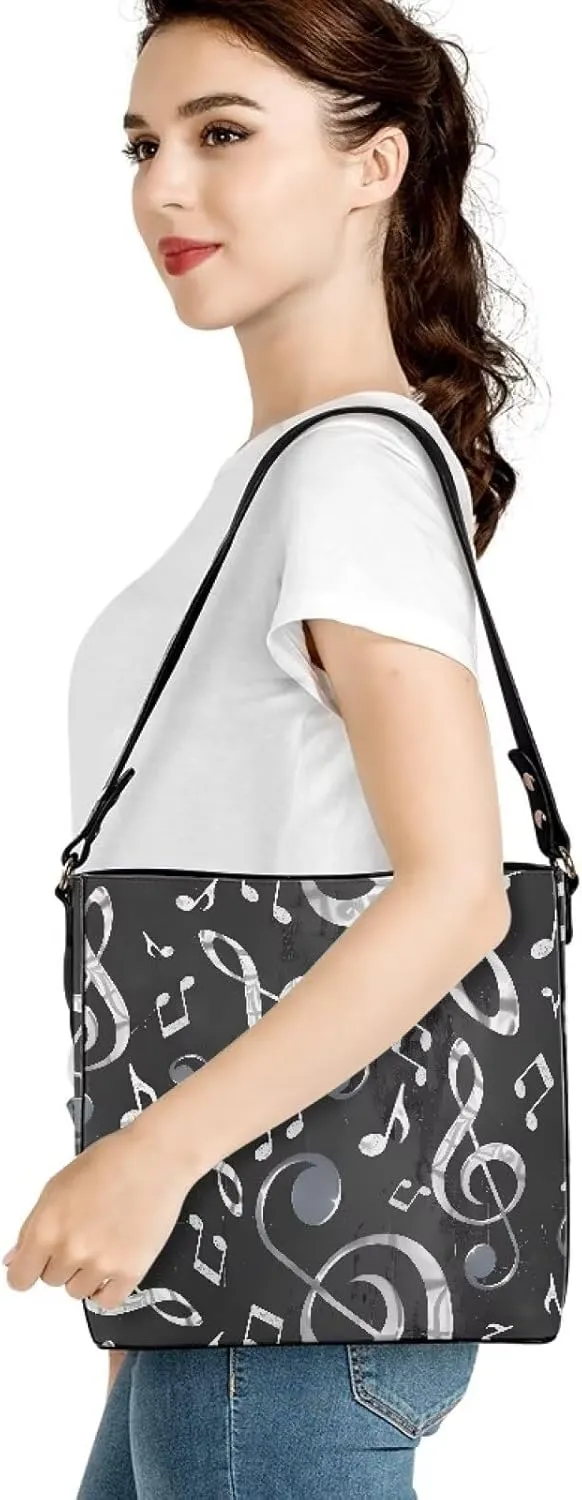 Bucket Handbags Hobo Shoulder Bags for Women PU Leather Tote Purse, Large Ladies Crossbody Satchel Bag