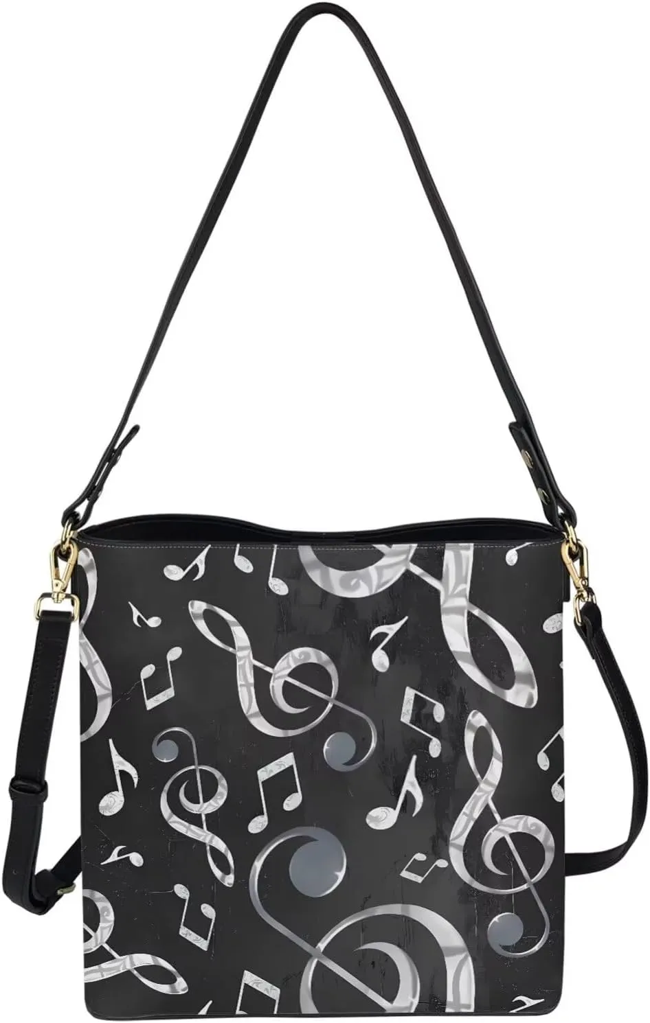 Bucket Handbags Hobo Shoulder Bags for Women PU Leather Tote Purse, Large Ladies Crossbody Satchel Bag