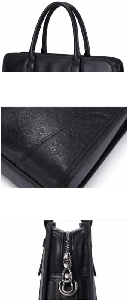 Business Briefcases Mens Handbags Messenger Shoulder Bags Genuine Leather Carrying Cases Laptop Bags