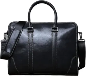 Business Briefcases Mens Messenger Shoulder Bags Genuine Leather Laptop Bags Crossbody Bags Handbags Carrying Cases