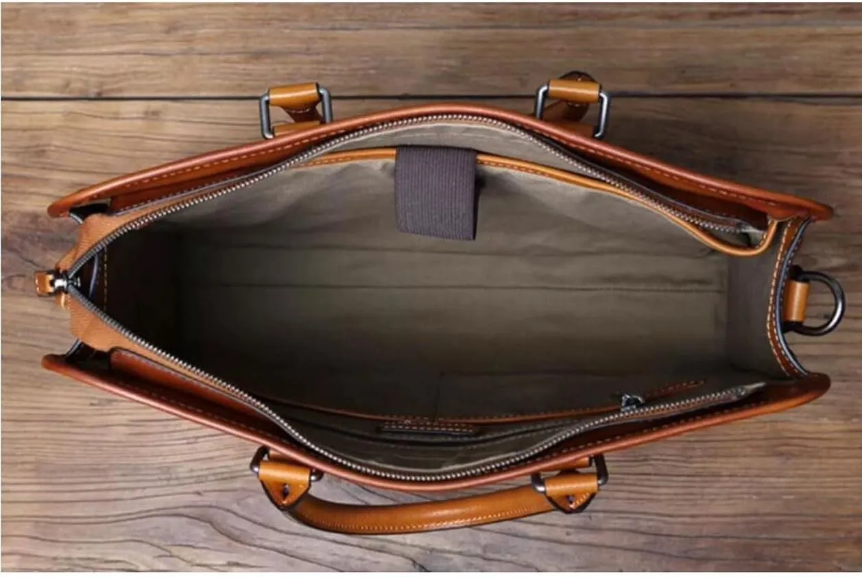 Business Briefcases Mens Messenger Shoulder Bags Genuine Leather Laptop Bags Crossbody Bags Handbags Carrying Cases