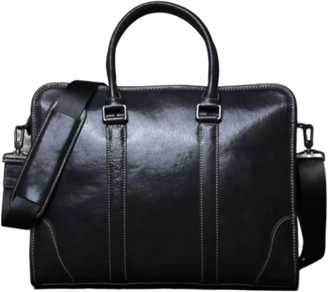 Business Briefcases Mens Messenger Shoulder Bags Genuine Leather Laptop Bags Crossbody Bags Handbags Carrying Cases