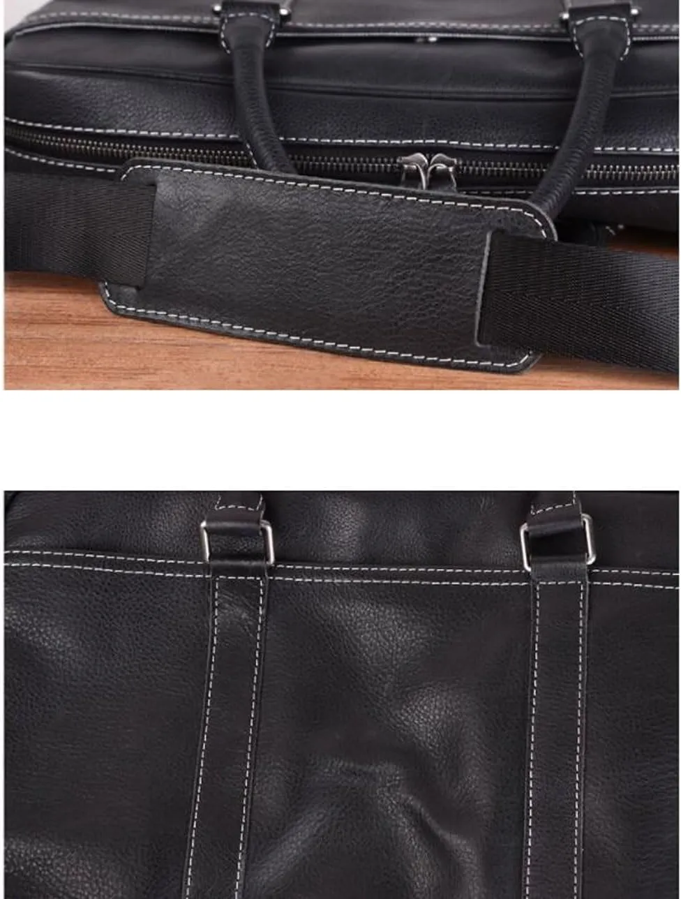 Business Messenger Shoulder Bags Laptop Bags Mens Briefcases Genuine Leather Handbags