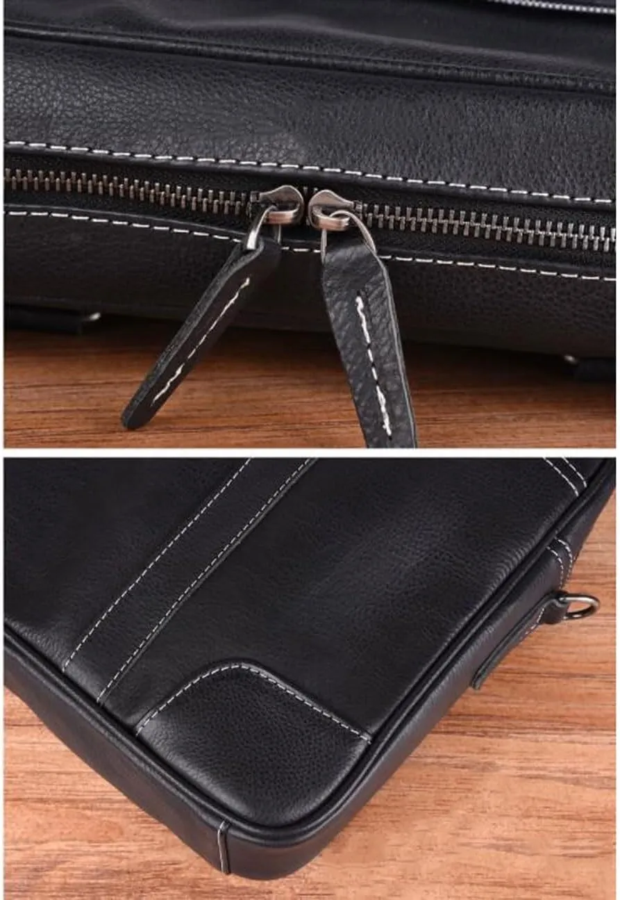 Business Messenger Shoulder Bags Laptop Bags Mens Briefcases Genuine Leather Handbags