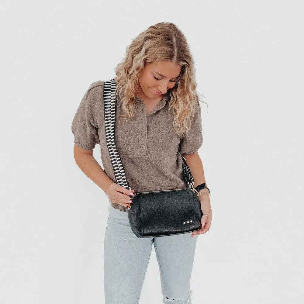 Cassie Crossbody Bag: Taupe