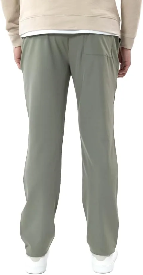 Casual Slim Fit Chino Pants with Zipper for Men, Golf Pants