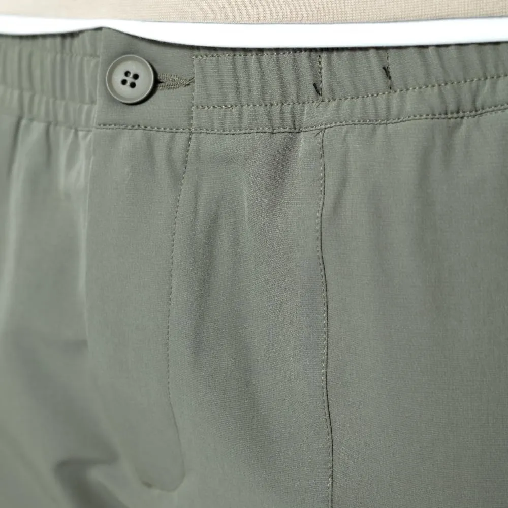 Casual Slim Fit Chino Pants with Zipper for Men, Golf Pants
