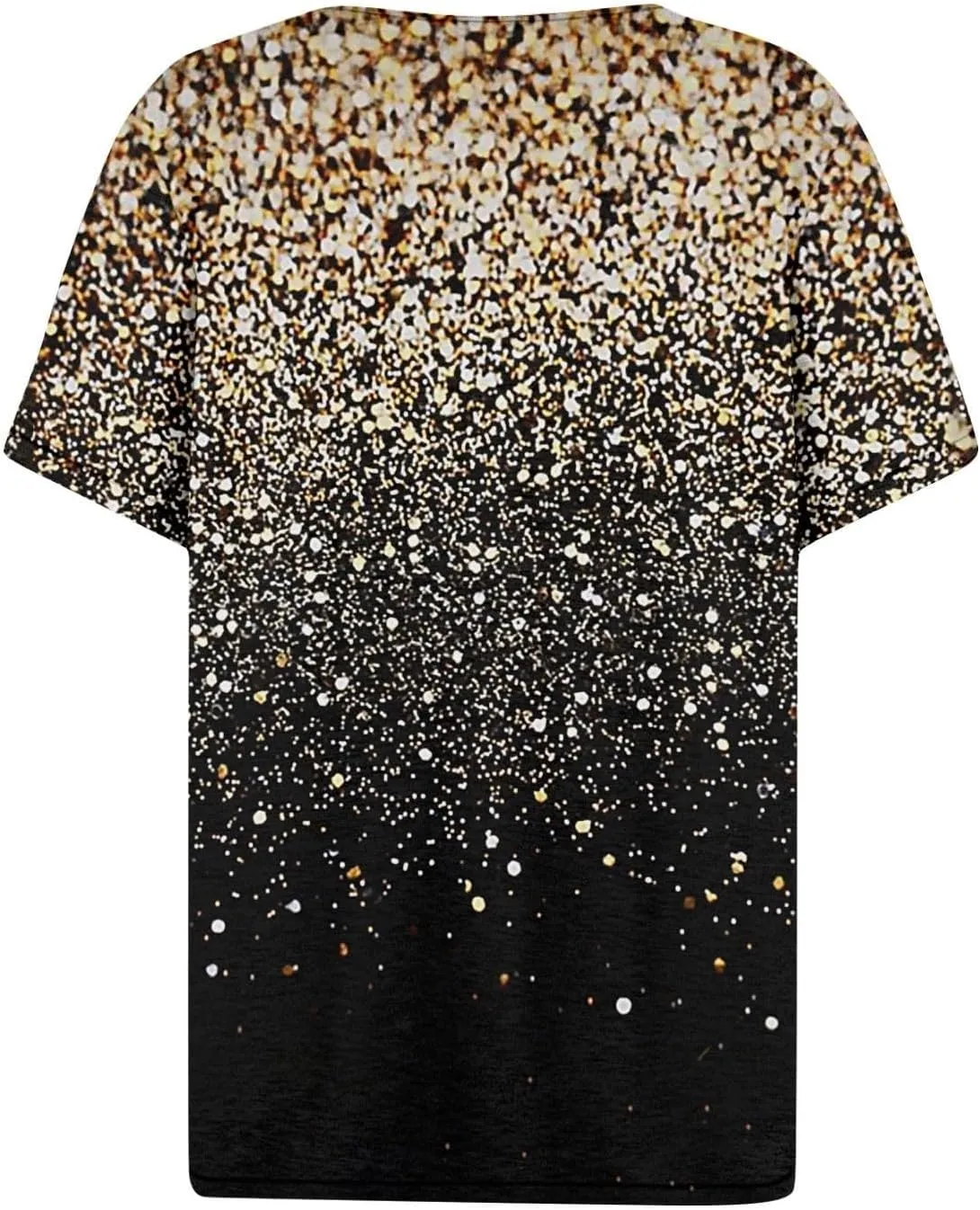 Ceboyel Women Trendy 2024 Summer Tops Striped Sparkly Print Tshirts Shirt Short Sleeve Blouses Tunic Dressy Causal Clothes