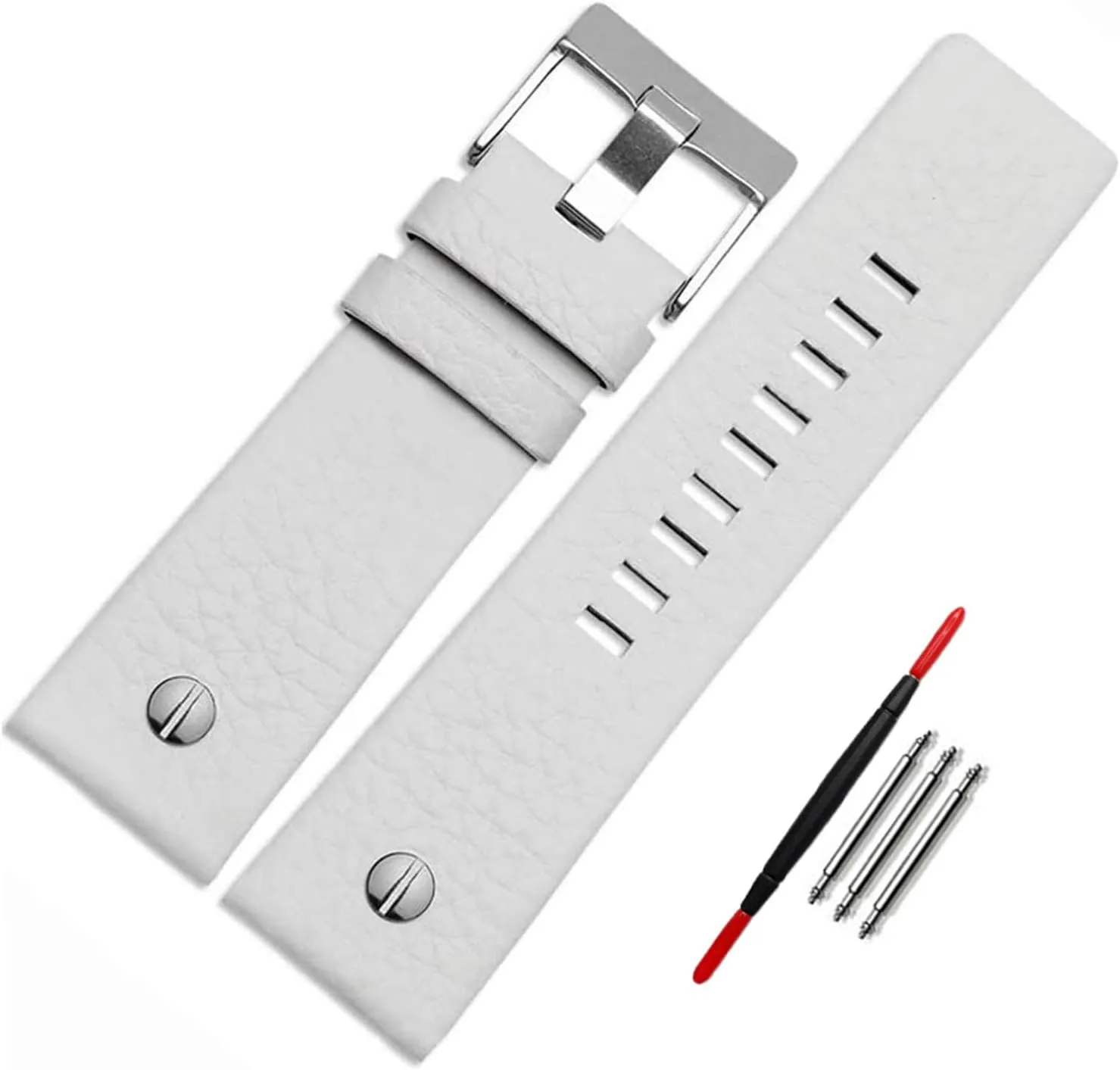 Choco&Man US Genuine Leather Watch Band Strap with Tool Fit for Men's Diesel Watches