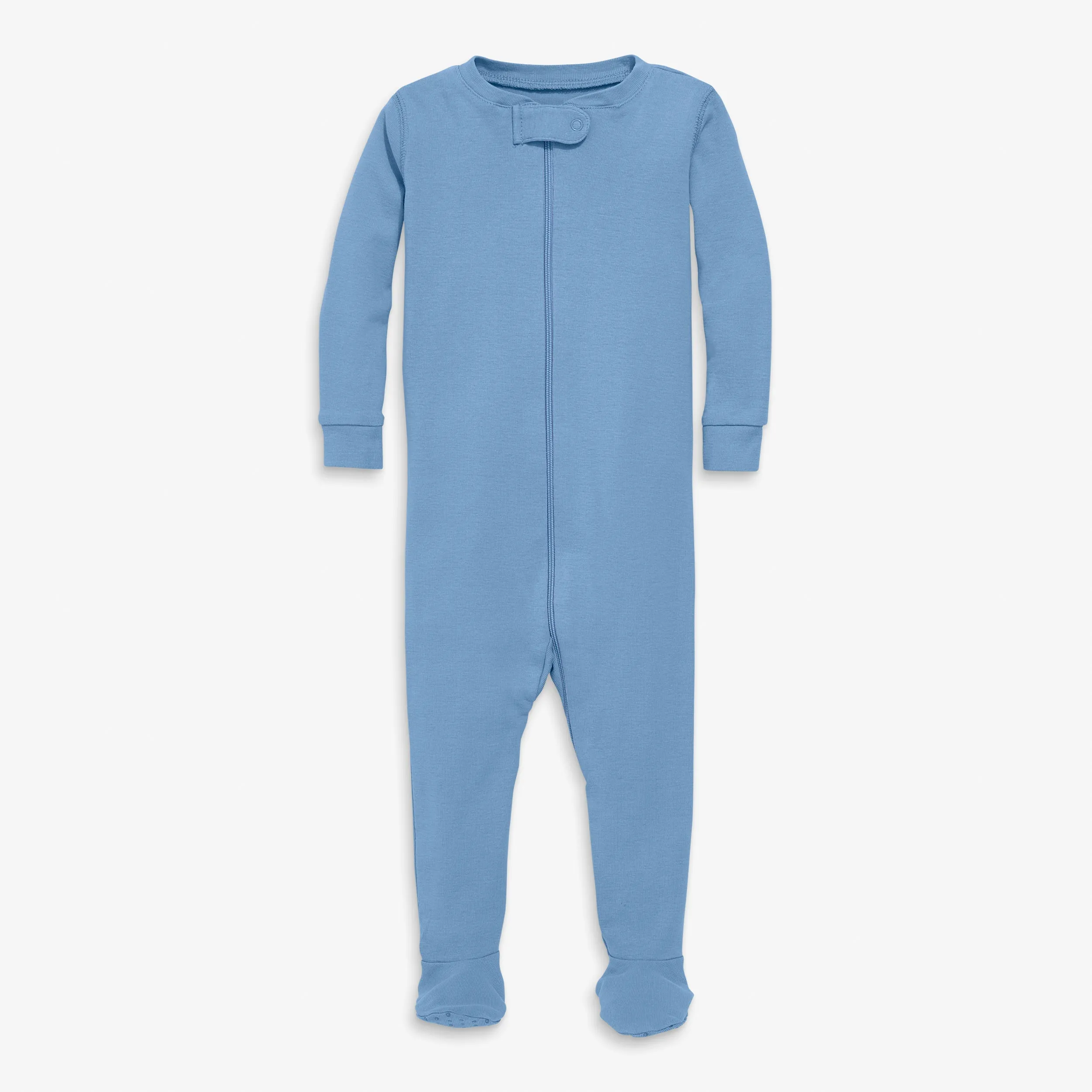 Clearance organic zip footie in seasonal colors