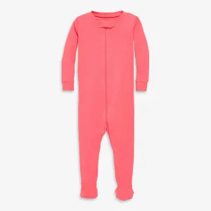 Clearance organic zip footie in seasonal colors